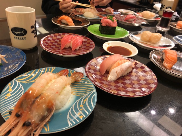 旅行　北海道　回転寿司　和楽